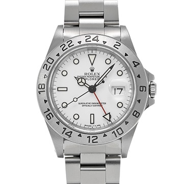ロレックス エクスプローラーII 16570 ホワイト メンズ 時計 【中古】【wristwatch】