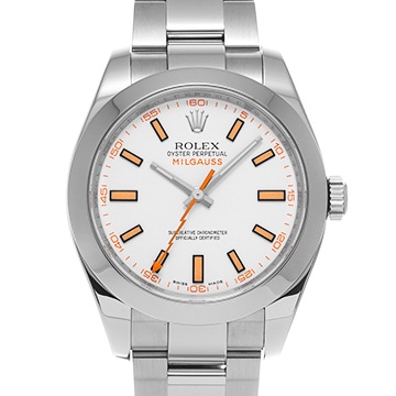 ロレックス ミルガウス 116400 ホワイト メンズ 時計 【中古】【wristwatch】
