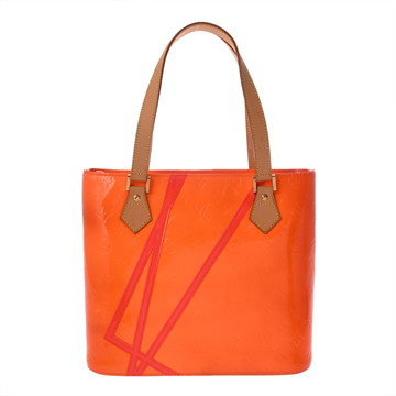 ルイ ヴィトン モノグラムヴェルニフルオ ヒューストン オレンジ M91935 ヴェルニ レディース バッグ 【中古】【bag】