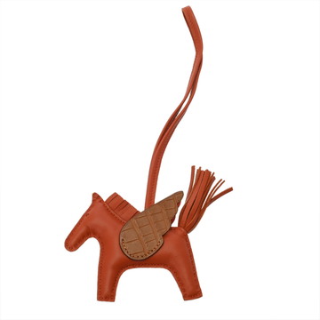 エルメス ロデオ PM ペガサス コーネリアン/カプシーヌ/ゴールド アニョーミロ/アリゲーターマット ユニセックス 【中古】【other】