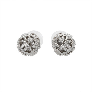 シャネル イヤリング シルバー ABG022 メタル/ストラス レディース ジュエリー 【中古】【jewelry】