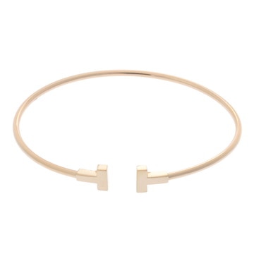 ティファニー Tワイヤー ナロー ブレスレット  ゴールド K18イエローゴールド YG レディース ジュエリー 【中古】【jewelry】