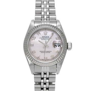 ロレックス デイトジャスト 69174NA ピンクシェル レディース 時計 【中古】【wristwatch】