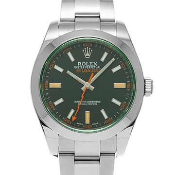 ロレックス ミルガウス 116400GV インテンスブラック メンズ 時計 【中古】【wristwatch】