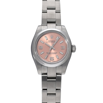 ロレックス オイスターパーペチュアル 26 176200 ピンク レディース 時計 【中古】【wristwatch】