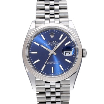 ロレックス デイトジャスト 36 126234 ブライトブルー メンズ 時計 【中古】【wristwatch】