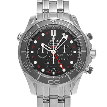 オメガ シーマスター ダイバー300 コーアクシャル クロノグラフ GMT 212.30.44.52.01.001 ブラック メンズ 時計 【新品】【wristwatch】