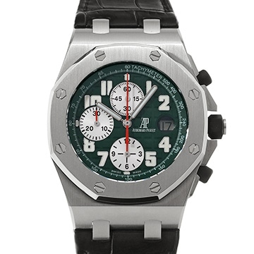 オーデマ ピゲ ロイヤルオーク オフショア 26075ST.OO.D038CR.01 グリーン メンズ 時計 【中古】【wristwatch】