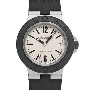 ブルガリ アルミニウム BB40AT シルバー メンズ 時計 【中古】【wristwatch】