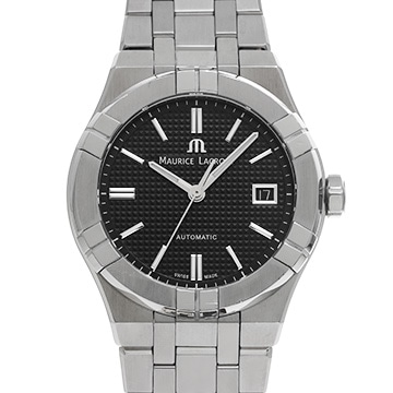 モーリス ラクロア アイコン オートマティック 39mm AI6007-SS002-330-1 ブラック メンズ 時計 【中古】【wristwatch】