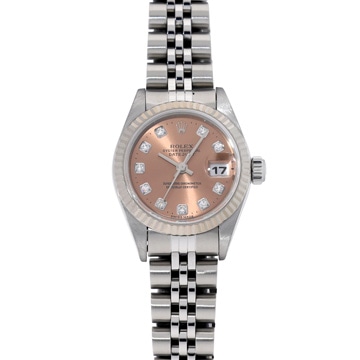 ロレックス デイトジャスト 79174G ピンク/ダイヤモンド レディース 時計 【中古】【wristwatch】