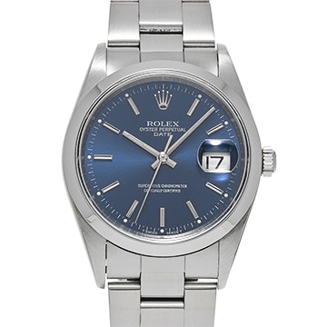 ロレックス オイスターパーペチュアル デイト 15200 ブルー メンズ 時計 【中古】【wristwatch】
