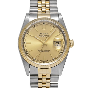 ロレックス デイトジャスト 16233 シャンパン メンズ 時計 【中古】【wristwatch】