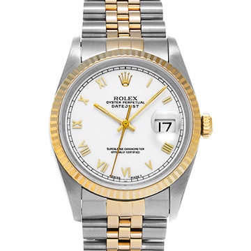 ロレックス デイトジャスト 16233 ホワイト メンズ 時計 【中古】【wristwatch】