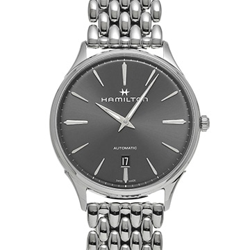 ハミルトン ジャズマスター シンライン オート H38525181 グレー メンズ 時計 【中古】【wristwatch】