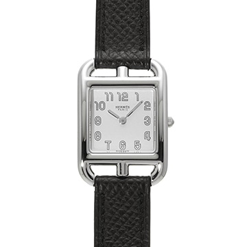 エルメス ケープコッド ドゥブルトゥール CC1.210.220 シルバー レディース 時計 【中古】【wristwatch】