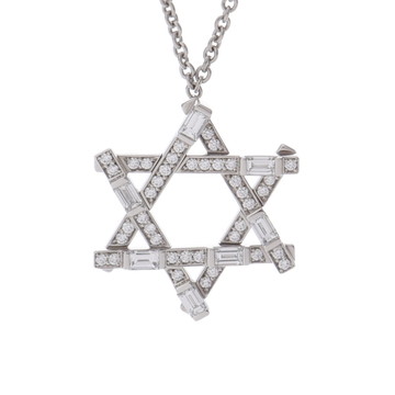 ハリー ウィンストン トラフィック ダビデスター ネックレス シルバー PEDPMOSDTRF Pt950プラチナ レディース ジュエリー 【中古】【jewelry】