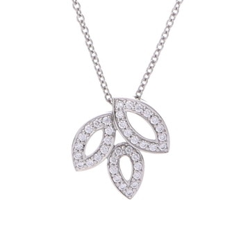 ハリー ウィンストン リリークラスター ネックレス ミニ シルバー PEDPSM1MLC Pt950プラチナ レディース ジュエリー 【中古】【jewelry】