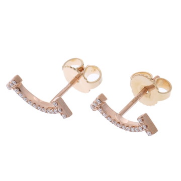 ティファニー Tスマイル ピアス ゴールド K18ピンクゴールド PG/K18イエローゴールド YG レディース ジュエリー 【中古】【jewelry】