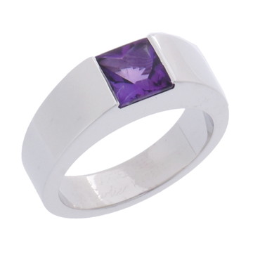 カルティエ タンクリング #50 シルバー K18ホワイトゴールド WG レディース ジュエリー 【中古】【jewelry】