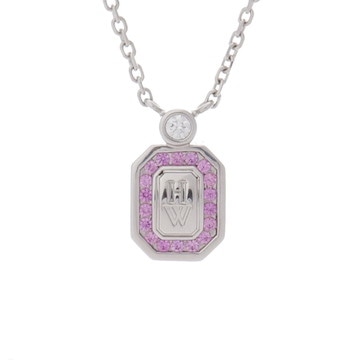 ハリー ウィンストン HWロゴ ネックレス シルバー PEPSPRD16HWL Pt950プラチナ レディース ジュエリー 【中古】【jewelry】