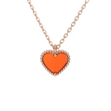 ヴァン クリーフ&アーペル スウィートアルハンブラ ハート ネックレス ゴールド VCARN59N00 K18ピンクゴールド PG レディース ジュエリー 【中古】【jewelry】