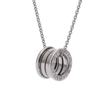 ブルガリ B-ZERO1 ネックレス シルバー K18ホワイトゴールド WG ユニセックス ジュエリー 【中古】【jewelry】