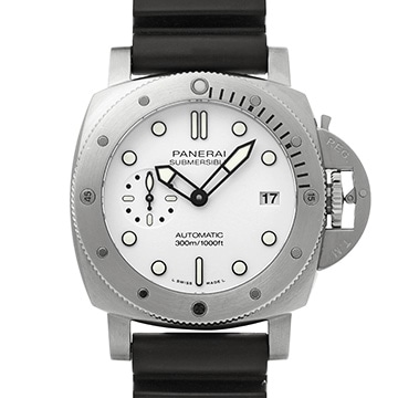 パネライ サブマーシブル ビアンコ PAM01223 ホワイト メンズ 時計 【中古】【wristwatch】