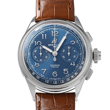 ブライトリング プレミエ B15 デュオグラフ 42 AB1510171C1P1 ブルー メンズ 時計 【中古】【wristwatch】