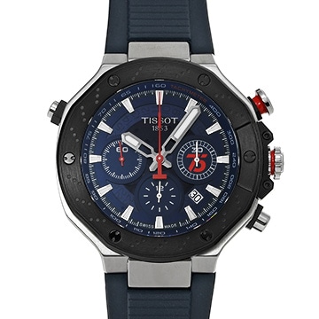 ティソ T-レース MotoGP2024 リミテッドエディション T141.427.27.041.00 ブルー メンズ 時計 【中古】【wristwatch】