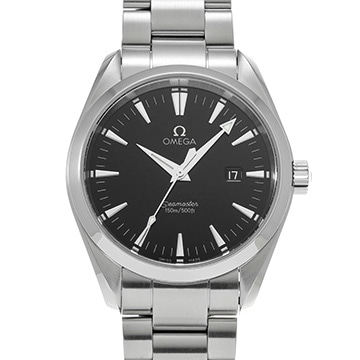 オメガ シーマスター アクアテラ クォーツ 2517.50 ブラック メンズ 時計 【中古】【wristwatch】