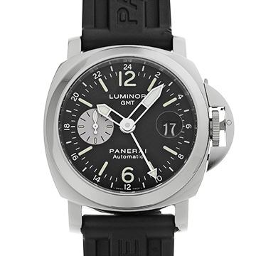 パネライ ルミノール GMT PAM00088 ブラック/シルバー メンズ 時計 【中古】【wristwatch】