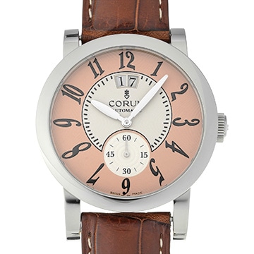 コルム クラシカル　グランデイト 922.201.20 シルバー/ピンク メンズ 時計 【中古】【wristwatch】