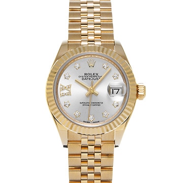ロレックス デイトジャスト 28 279178G シルバー/ダイヤモンド メンズ 時計 【中古】【wristwatch】