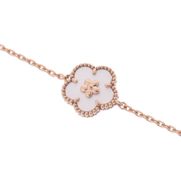 ヴァン クリーフ&アーペル ラッキースプリング プラムブロッサム ブレスレット ゴールド VCARP9V900 K18ピンクゴールド PG レディース ジュエリー 【中古】【jewelry】