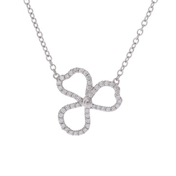ティファニー ペーパーフラワー オープン ネックレス シルバー Pt950プラチナ レディース ジュエリー 【中古】【jewelry】