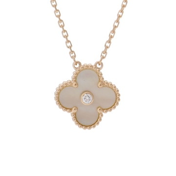 ヴァン クリーフ&アーペル ヴィンテージアルハンブラ ネックレス 2018年ホリデー ゴールド VCARP2R700 K18イエローゴールド YG レディース ジュエリー 【中古】【jewelry】