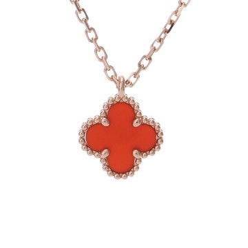 ヴァン クリーフ&アーペル スウィートアルハンブラ ネックレス  ゴールド K18ピンクゴールド PG レディース ジュエリー 【中古】【jewelry】