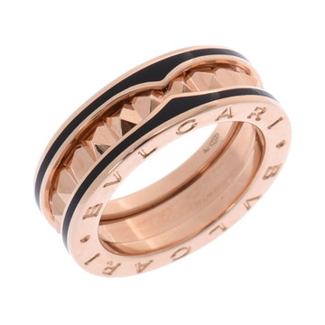 ブルガリ B-ZERO1ロック リング #51 ゴールド 358001 K18ピンクゴールド PG/ブラックセラミック レディース ジュエリー 【中古】【jewelry】