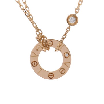 カルティエ ラブサークル ネックレス 2PD ゴールド K18イエローゴールド YG レディース ジュエリー 【中古】【jewelry】