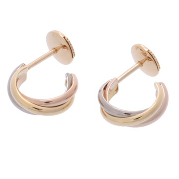 カルティエ トリニティピアス ゴールド K18イエローゴールド YG/K18ピンクゴールド PG/K18ホワイトゴールド レディース ジュエリー 【中古】【jewelry】