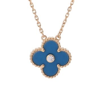 ヴァン クリーフ&アーペル ヴィンテージアルハンブラ ネックレス 2019年ホリデー ゴールド VCARP46000 K18イエローゴールド YG レディース ジュエリー 【中古】【jewelry】