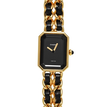 シャネル プルミエール S H0001 ブラック レディース 時計 【中古】【wristwatch】