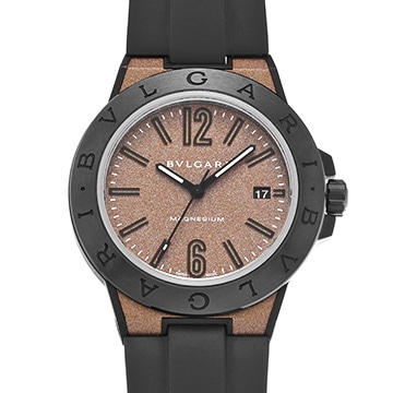 ブルガリ ディアゴノ マグネシウム DG41SMC ブラウン メンズ 時計 【中古】【wristwatch】