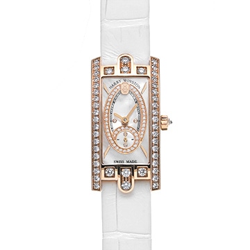 ハリー ウィンストン アヴェニュー C ミニ スモールセコンド AVCQSS16RR001 ホワイトシェル/ダイヤモンド レディース 時計 【中古】【wristwatch】