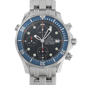 オメガ シーマスター プロフェッショナル 300 クロノグラフ 2599.80 ブルー メンズ 時計 【中古】【wristwatch】