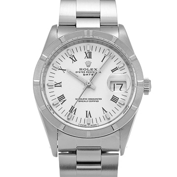 ロレックス オイスターパーペチュアル デイト 15210 ホワイト メンズ 時計 【中古】【wristwatch】