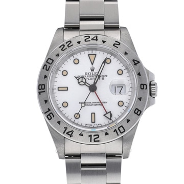 ロレックス エクスプローラーII 16570 ホワイト メンズ 時計 【中古】【wristwatch】
