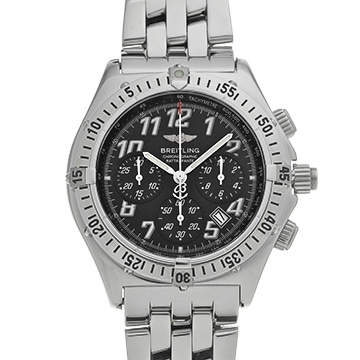 ブライトリング クロノレーサー ラトラパンテ クォーツ A69048 ブラック メンズ 時計 【中古】【wristwatch】