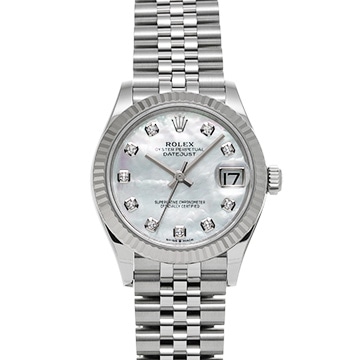 ロレックス デイトジャスト 31 278274NG ホワイトシェル/ダイヤモンド ユニセックス 時計 【中古】【wristwatch】